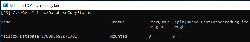 Get-MailboxDatabaseCopyStatus